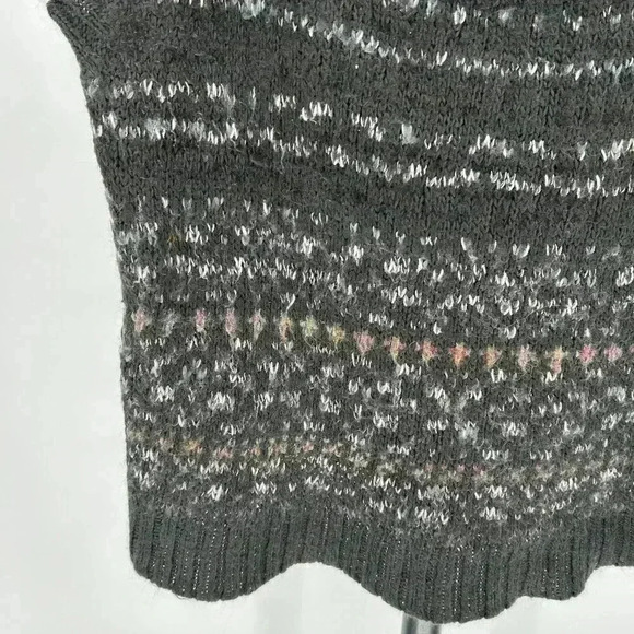 Free People Womens Sweater Snow Bunny Fair Isle Short Sleeve Cowl Neck Size Sm‎ - Picture 7 of 7